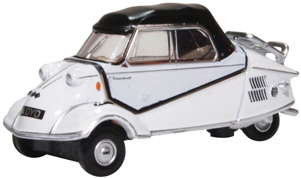 Oxford Diecast 1:76 Scale Messerschmitt Bubble Car Polar White