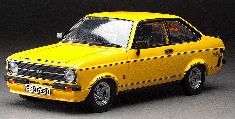 Sunstar 1:18 Scale Ford Escort MKII RS Mexico 1976 Signal Yellow (RHD)