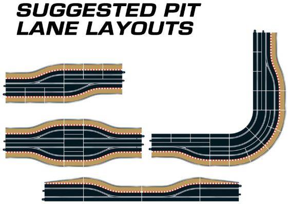 Scalextric  Scale Pit Lane Track (Left Hand) - Includes Sensor