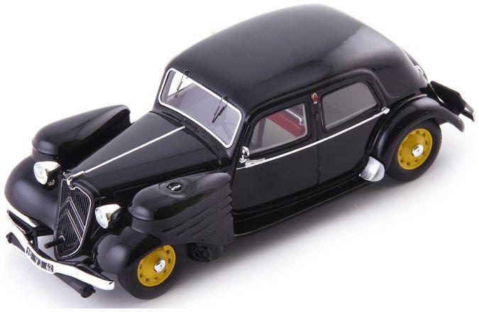 Autocult 1:43 Scale Citroen 11 Berline Gezogene Black