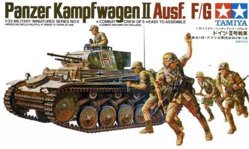 Tamiya  1/35 Scale German Panzer II Ausf F/G + 5 Troops TC 35009