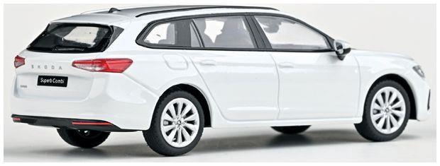 Abrex 1:43 Scale Skoda Superb IV Combi 2023 Bila Purity