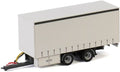 Wsi Centre Axled Drawbar Curtainside Trailer 2 Axle 'White Line' 1:50 Scale