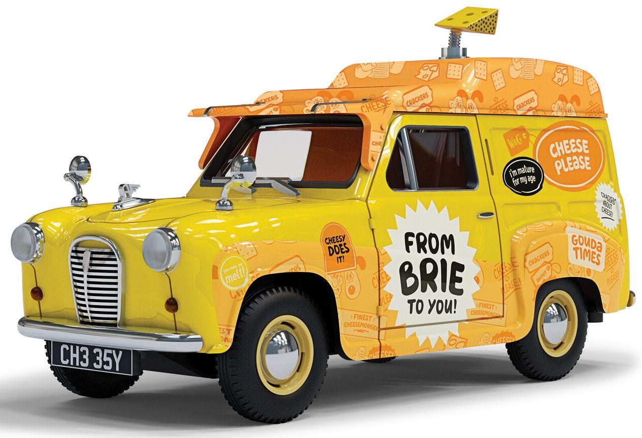 Corgi 1:43 Scale Wallace & Gromit Austin A35 Van Cheese Please! Delivery Van