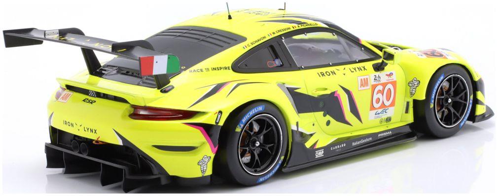 IXO  1:18th Scale Porsche 911 RSR-19 #60 24h Le Mans 2023 Iron Lynx Schiavoni/Cressoni/Picariello