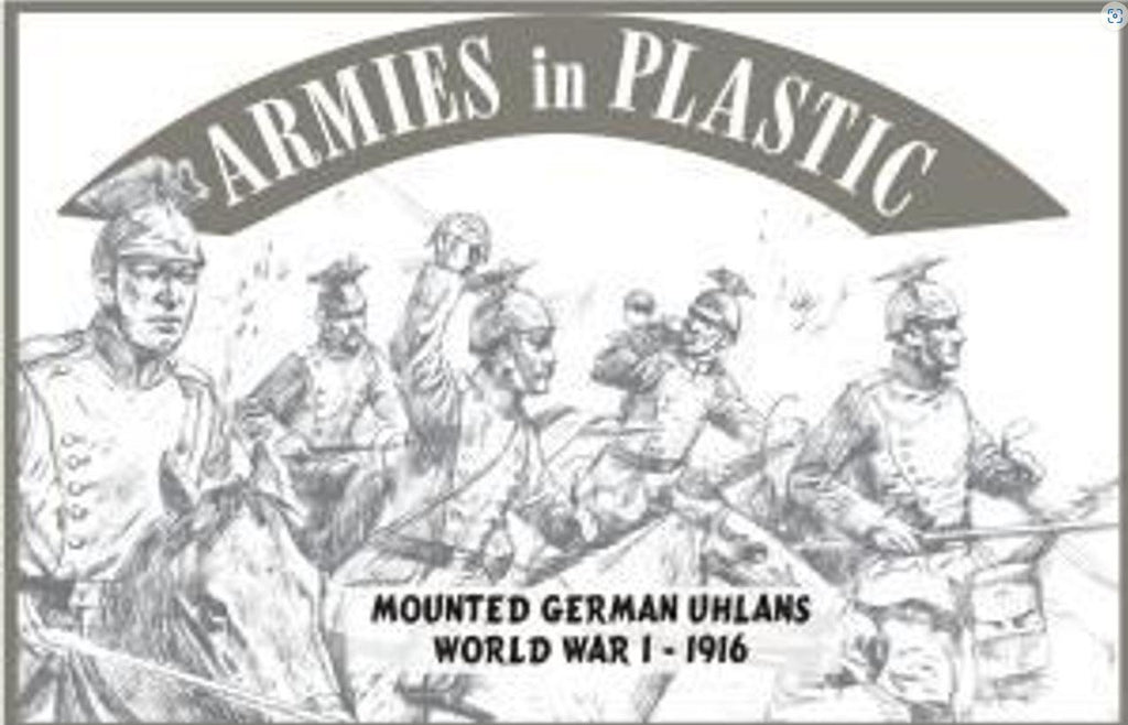 Armies In Plastic 5535 1/32 Scale World War I – Mounted German Uhlans  1916