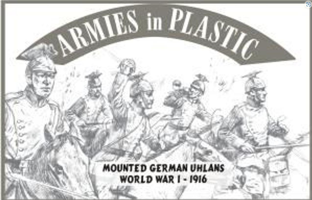 Armies In Plastic 5535 1/32 Scale World War I – Mounted German Uhlans  1916