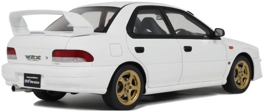 OTTO 1:18th Scale Subaru Impreza WRX Type RA STI Pure White 2000