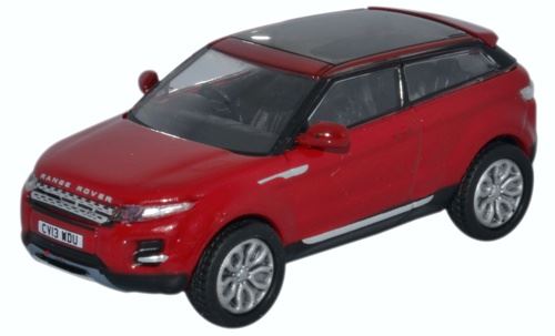 Oxford Diecast 1:76 Scale Range Rover Evoque Firenze Red