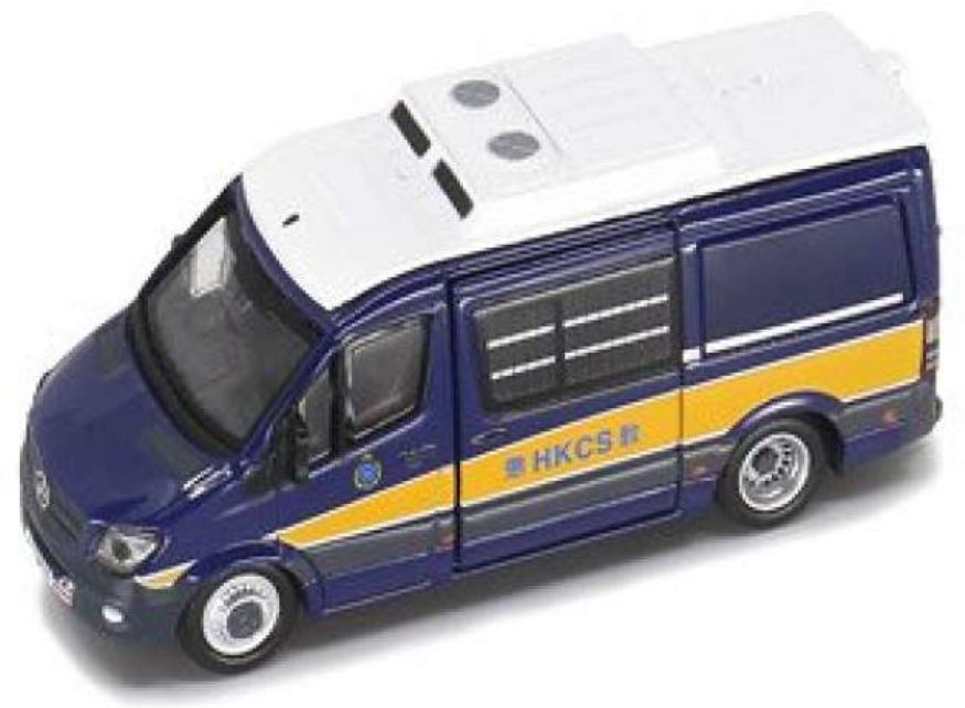 Tiny Toys 1:76 Scale Mercedes Benz Sprinter FL HKCS White/Blue