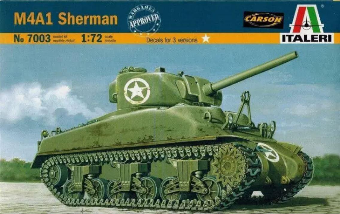 Italeri 7003 1/72 Scale US Army M4 Sherman Tank ASSAULT ON THE RHINE