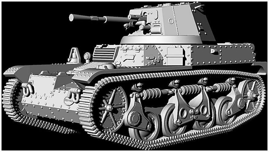 First to fight kits 1:72 Scale French Light Reconnaissance Tank AMR 35 ZT2
