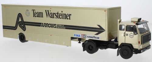IXO 1:43 Scale Volvo F89 Team Warsteiner Arrows Race Transport