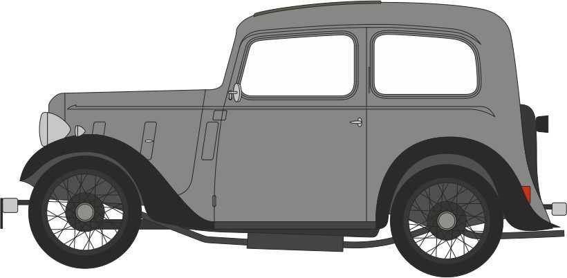 Oxford Diecast 1:43 Scale Austin Ruby Ash Grey