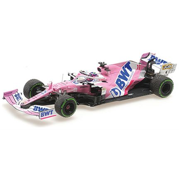 Minichamps 1:43 Scale BWT Racing Point F1 Team Mercedes RP20 Sergio Perez 2nd Place Turkish GP 2020
