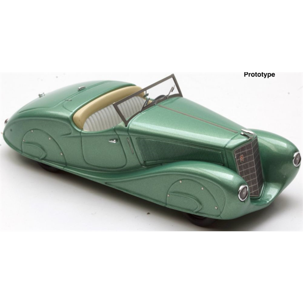 Brausi 1:43 Scale Opel 2 Litre Stromlinien Sport Roadster 1935 Green