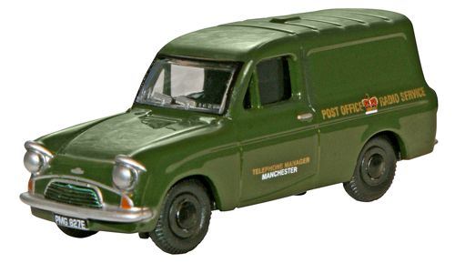 Oxford Diecast 1:76 Scale Ford Anglia Van - Po Telephones (Green)