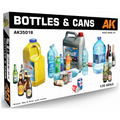 AK Interactive Kits 1:35 Scale Bottles + Cans