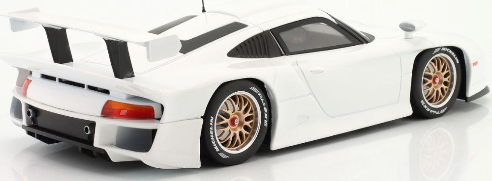 IXO 1:18 Scale Porsche 911 GT1 Street Version Plain Body Edition 1997 White
