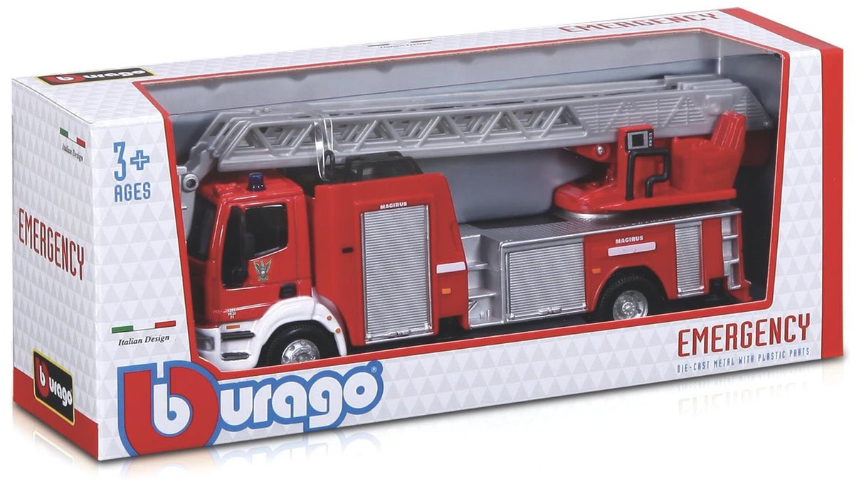 Burago 1:50 Scale Renault Premium Fire Tender Vigili Del Fuoco (Italy)