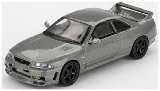 Truescale MiniGT 1:64th Scale Nissan Skyline GT-R Dark Metal Grey (Nismo BCNR33 CRS Version) (RHD) Blister
