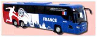 Iconic Replicas  1:87th Scale Scania Touring HD Coach France National Soccer Team