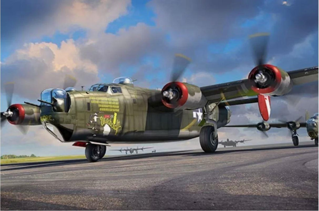 Hobbyboss 81774 1/48 Scale USAAF Consolidated B-24J Liberator Model Kit Overlord