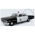 Iconic Replicas 1:43rd Scale Ford Galaxie 500 Police Car 1964: Mayberry Sheriff