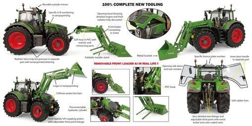 Universal Hobbies 1:32rd Scale Fendt 618 - Vario w/Front Loader