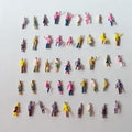 GM Model Supplies 1:200 Scale Architecture Mixed Painted Figures