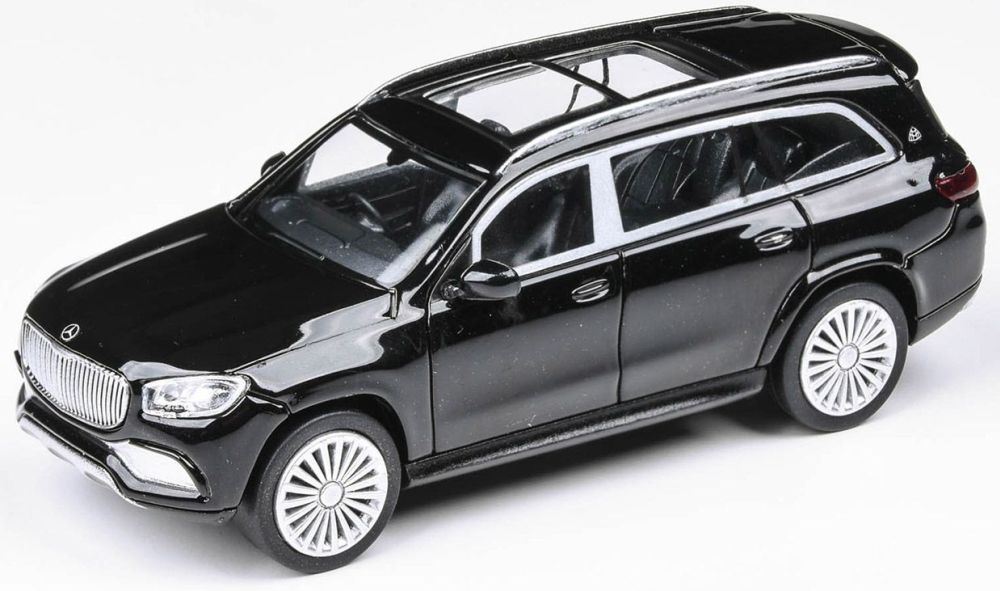 Paragon 1:64 Scale Mercedes Maybach GLS Black (RHD)