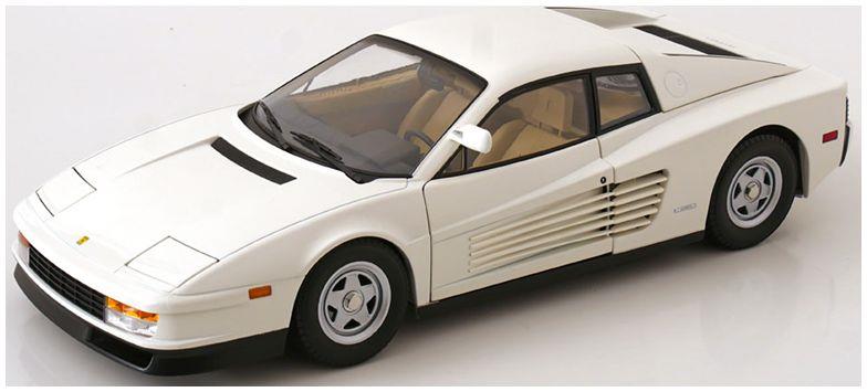 KK Scale 1:12th Scale Ferrari Testarossa Monospecchio White 1984 US-Version White