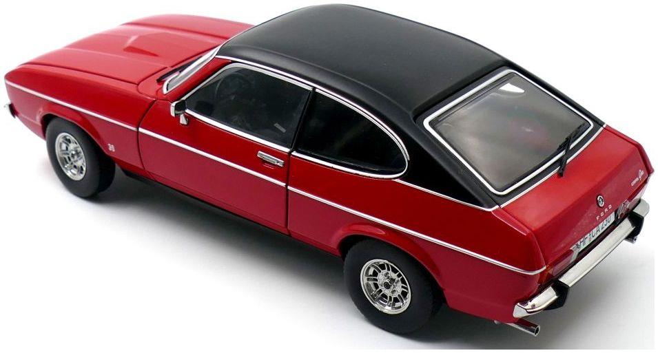 Touring Model Cars 1:18th Scale Ford Capri II Ghia 3.0 (1974 - 1977) Spanish Red w/Vinyl Top Black - 948pcs Lim