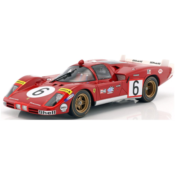 IXO 1:18 Scale Ferrari 512S Long Tail #6 24h Le Mans 1970 Vaccarella/Giunti
