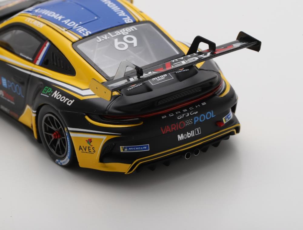 Spark 1:43rd Scale Porsche 911 GT3 Cup #69 Carrera Cup Benelux Champion 2025 Jaap van Lagen