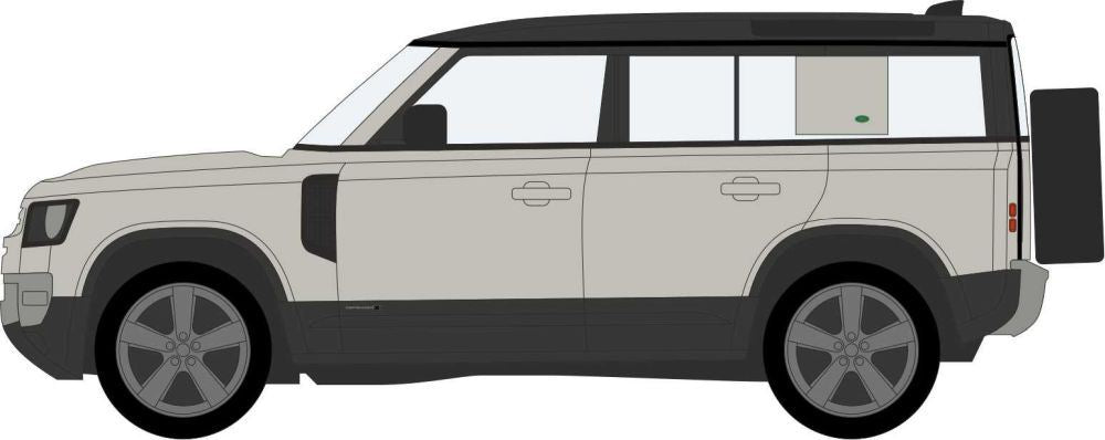 Oxford Diecast 1:76 Scale New Defender 110X Eiger Grey
