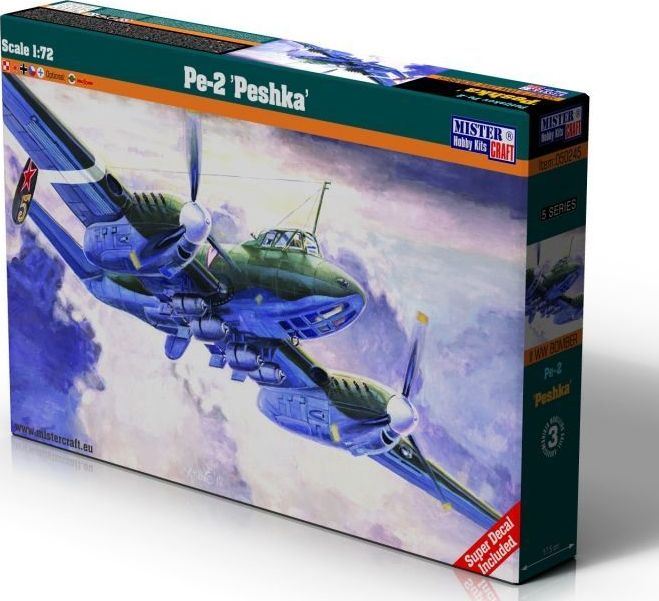 Mistercraft 1:72 Scale Pe-2 Peshka WWII Bomber