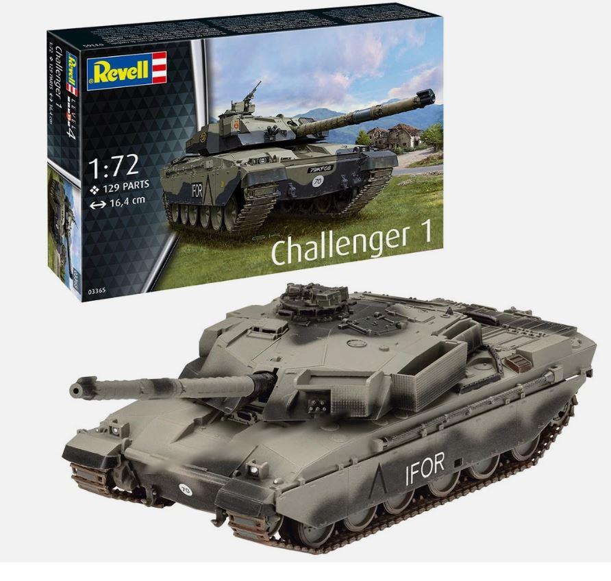 Revell 03365 1/72 Scale British Army Challenger 1 Tank Model Kit