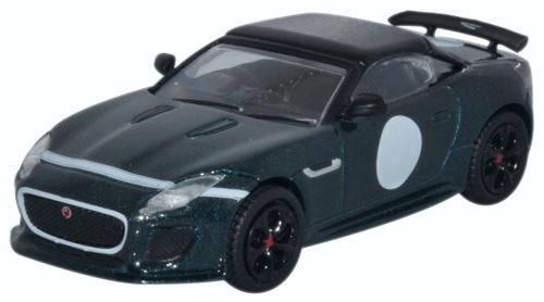 Oxford Diecast 1:76 Scale Jaguar F-Type Project 7 British Racing Gre