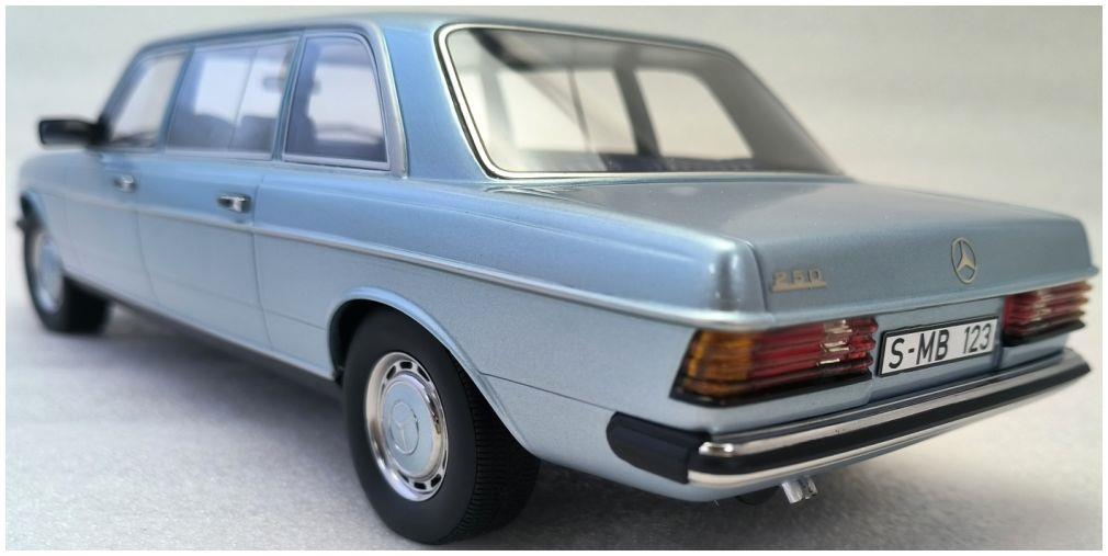 Cult 1:18 Scale Mercedes Benz W123 Lang Diamond Blue 1978
