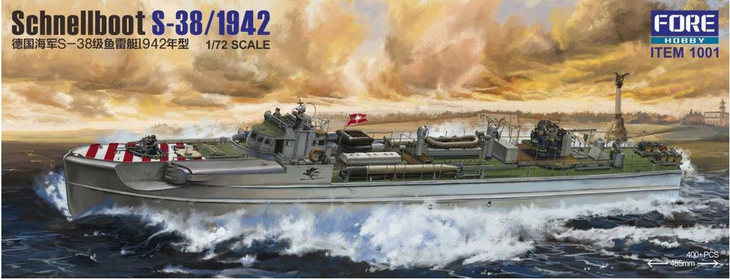 Forart Fore Hobby 1001 1/72 Scale Schnellboot S-38/1942