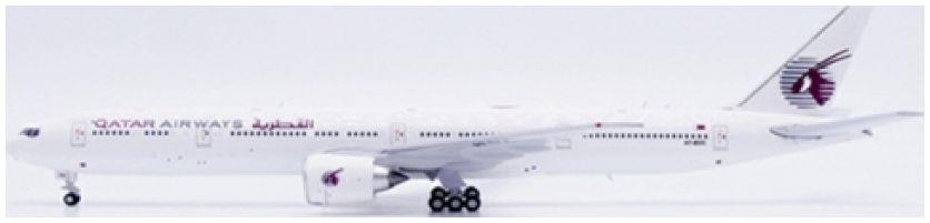 JC Wings 1:400th Scale Boeing 777-300ER Qatar Airways All White A7-BOC w/Antenna