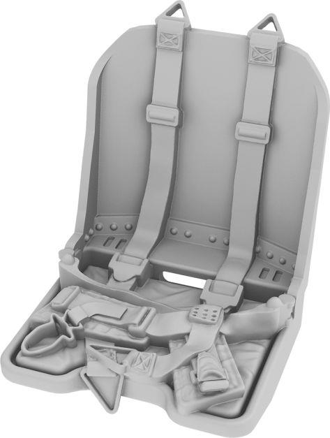 IBG 1:72 Scale Pilots Seat with Seatbelts for Fw 190D Family (3D Printed Set)