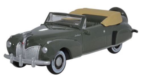 Oxford Diecast 1:87 Scale Lincoln Continental 1941 - Pewter Grey