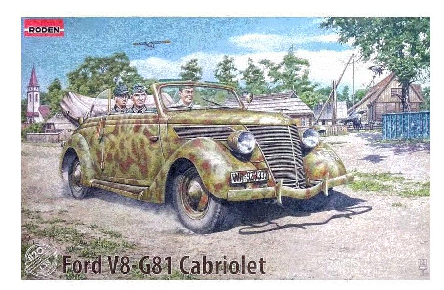 Roden 820 – 1/35 Scale Ford V8-G81 Cabriolet  WW2 German Service