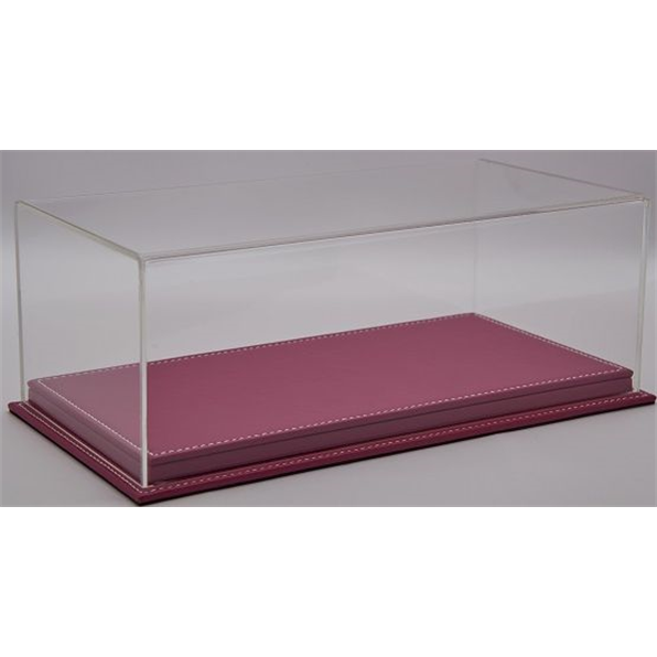 Atlantic 1:43 Scale Mulhouse 1:43 Display Case w/Pink Leather Base