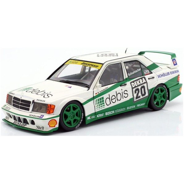 IXO 1:18 Scale Mercedes Benz 190E 2.5-16 Evo II #20 DTM91 Michael Schumacher Race Norisring -Col Box