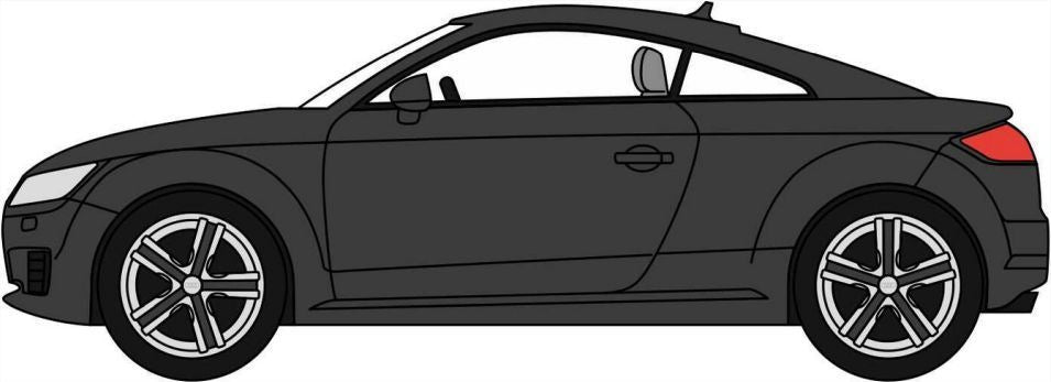 Oxford Diecast 1:76 Scale Audi TT Coupe Brilliant Black