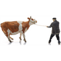Artitec 1:87 Scale Farmer w/Obstinate Cow (1x) Ready-Made Figures