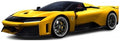 Bburago 1:50th Scale Ferrari F80 Yellow